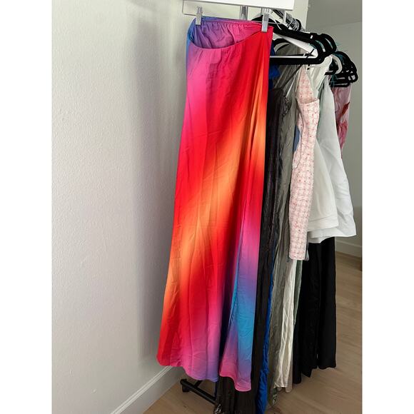 Show Me Your Mumu Taylor Tube Maxi Dress in Sunset Ombre New - Picture 5 of 8